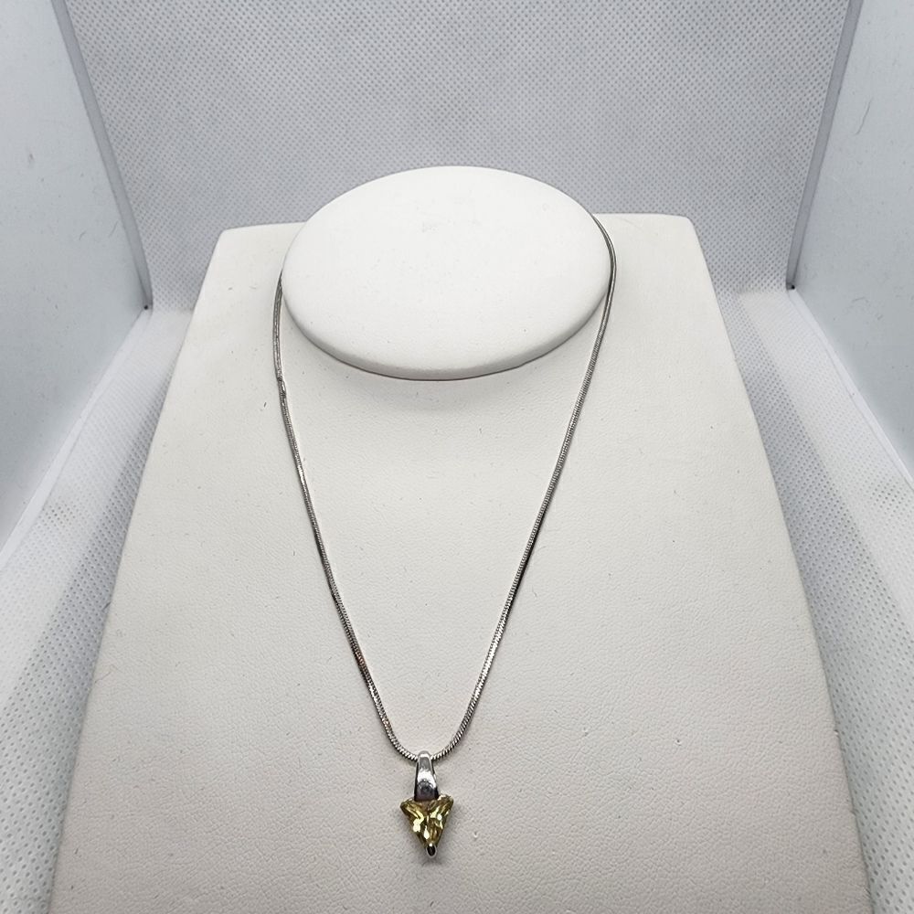 Lia Sophia Silver & Yellow Necklace